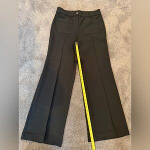 LOFT Black wide leg trousers